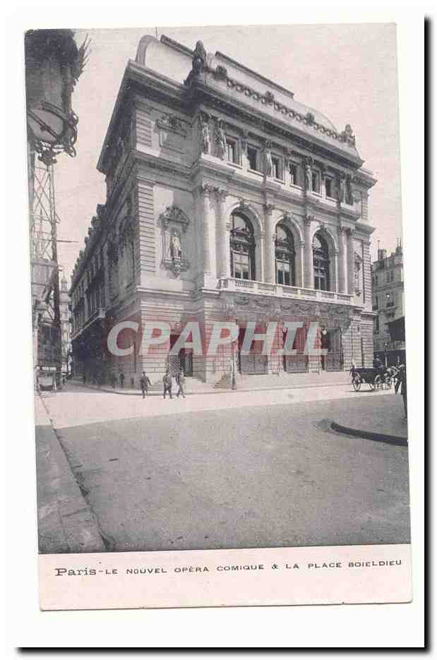Paris (1er) CPA Le nouvel opera comique et la place Boieldieu