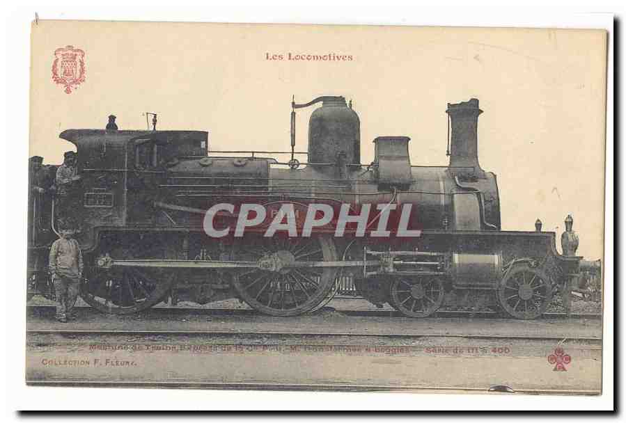 Les locomotives CPA Machine de train Express de la CPLM serie de 111 a 400 (train) TOP