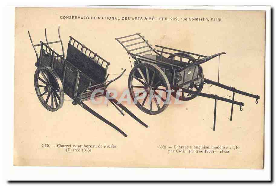 Charrettes forestières — Conservatoire national des arts & métiers, Paris