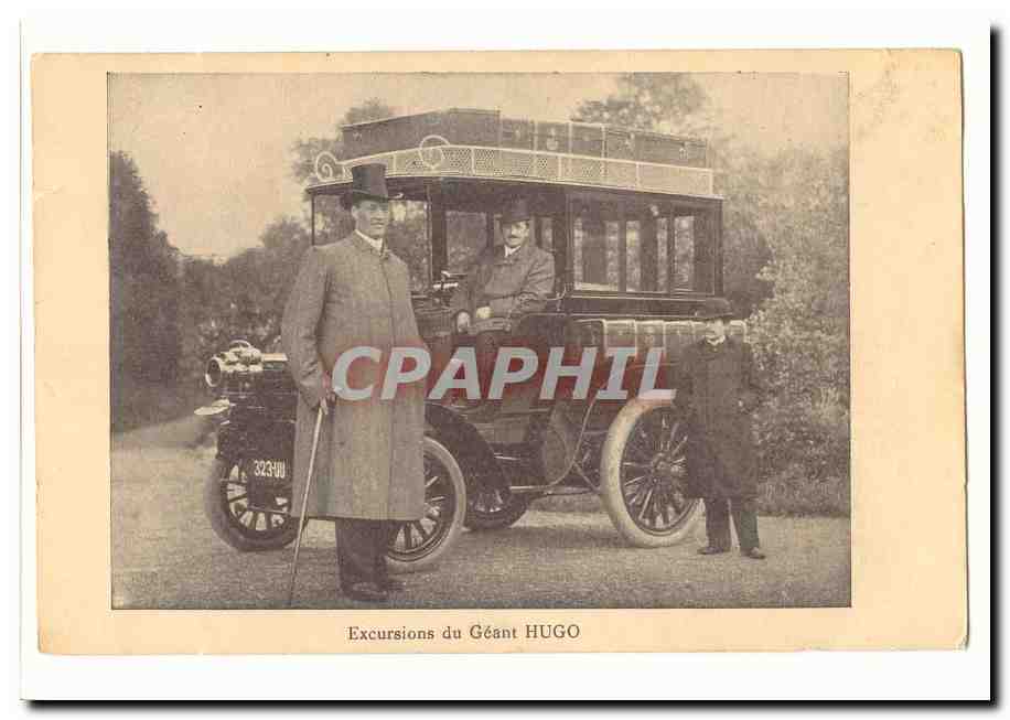 Excursions du geant Hugo (automobile) 25 ans 2m30 et 430 livres !