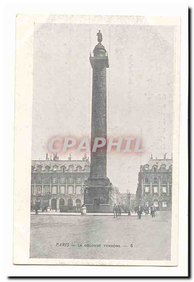 Paris (8eme) CPA La colonne vendome