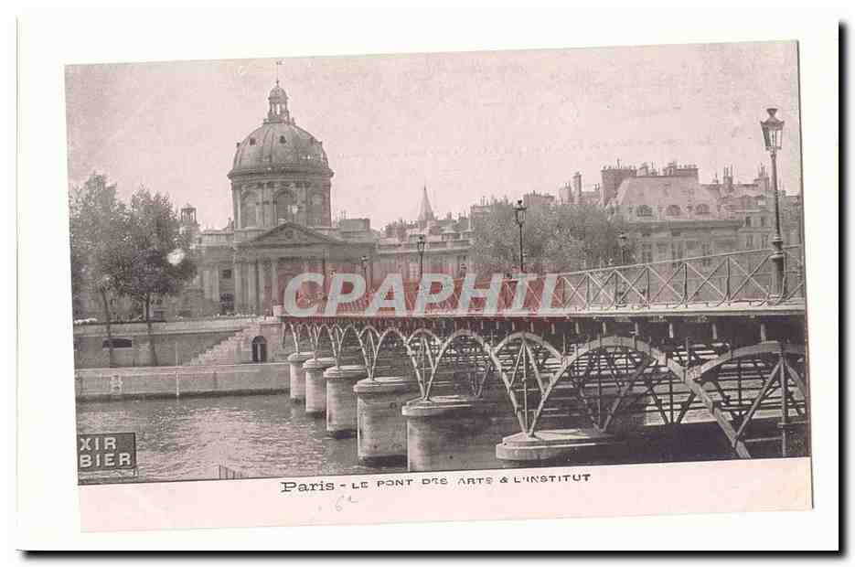 paris (1er) CPA Le pont des Arts et l'institut