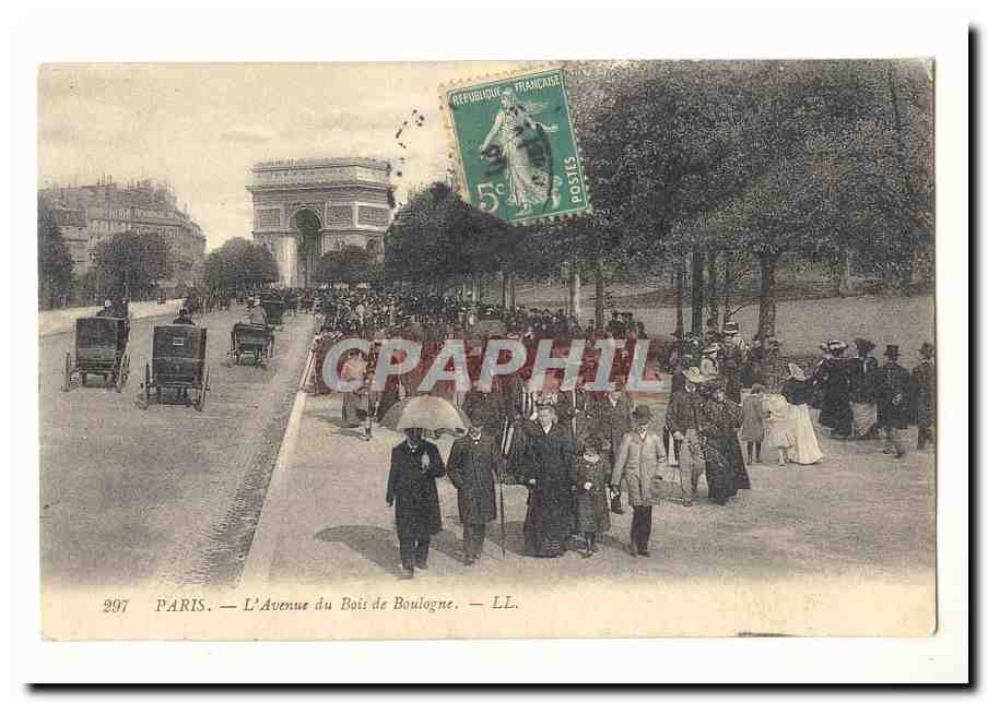 Paris — Ansicht der Avenue du Bois de Boulogne — LL. n° 997