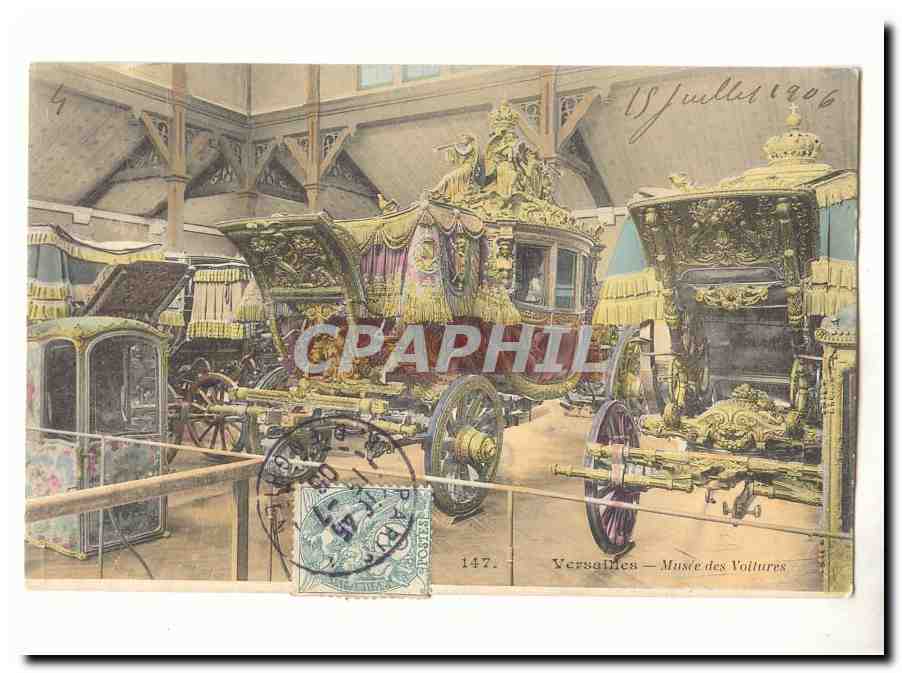 Versailles CPA Musee des voitures