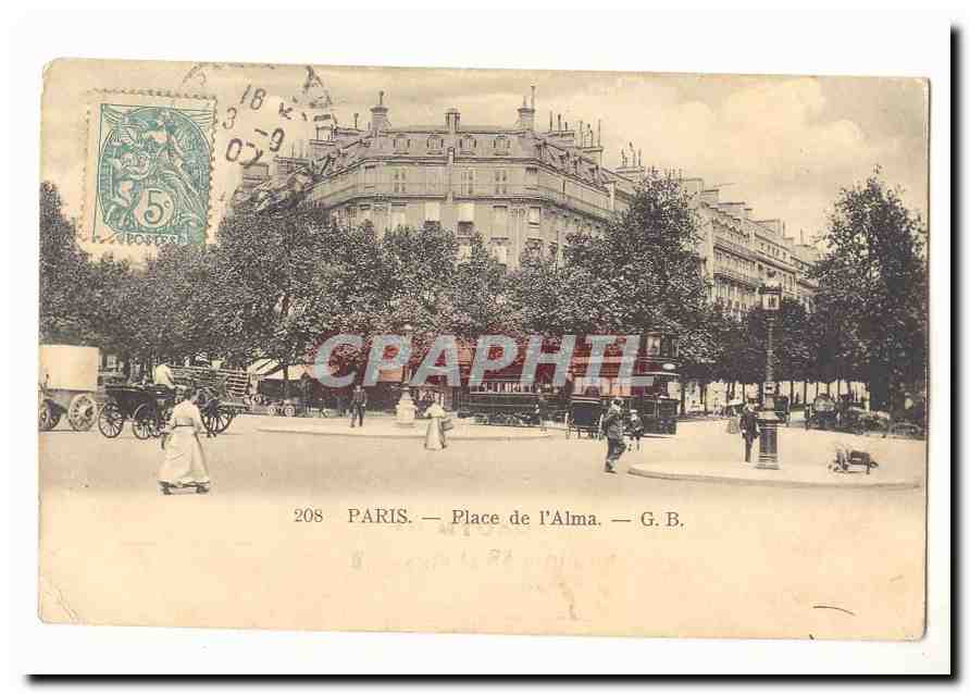 Paris — Place de l'Alma — G.B. n°208