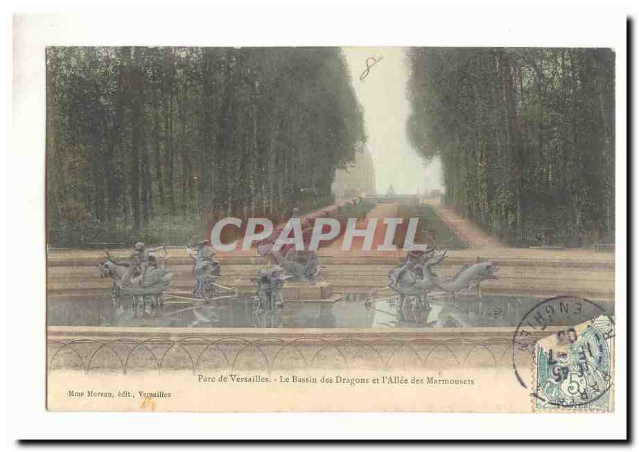 Parc de Versailles CPA Bassin des dragons et l'allee des Marmousets