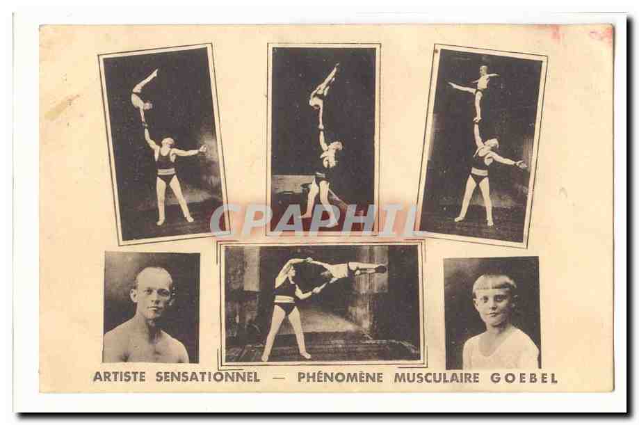 Sensationeller Künstler — Muscularer Phänomen Goebel — Goebel