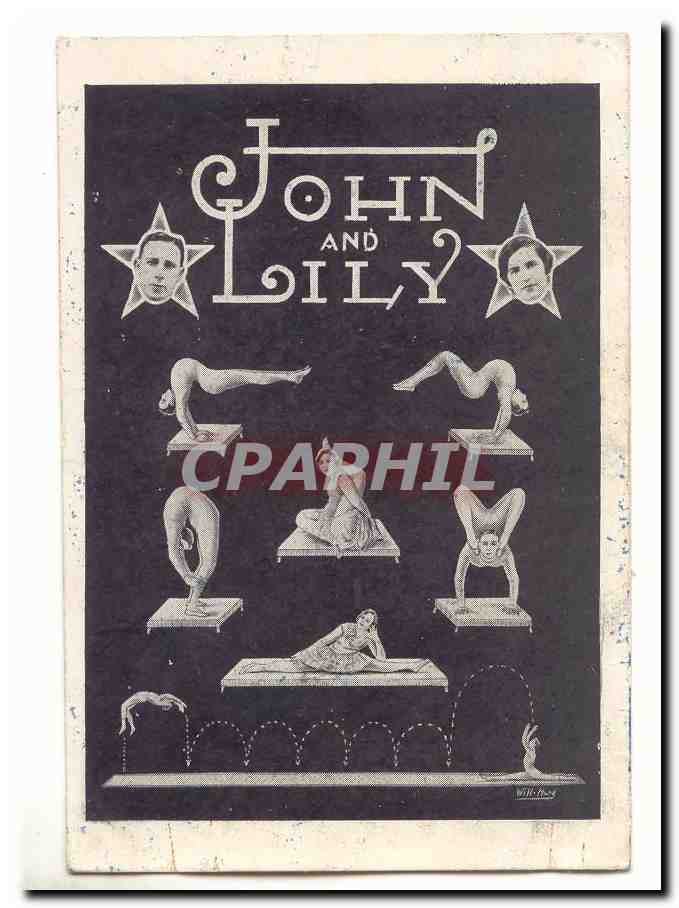 CPA Artistes John and Lilly (gymnastique contorsioniste)