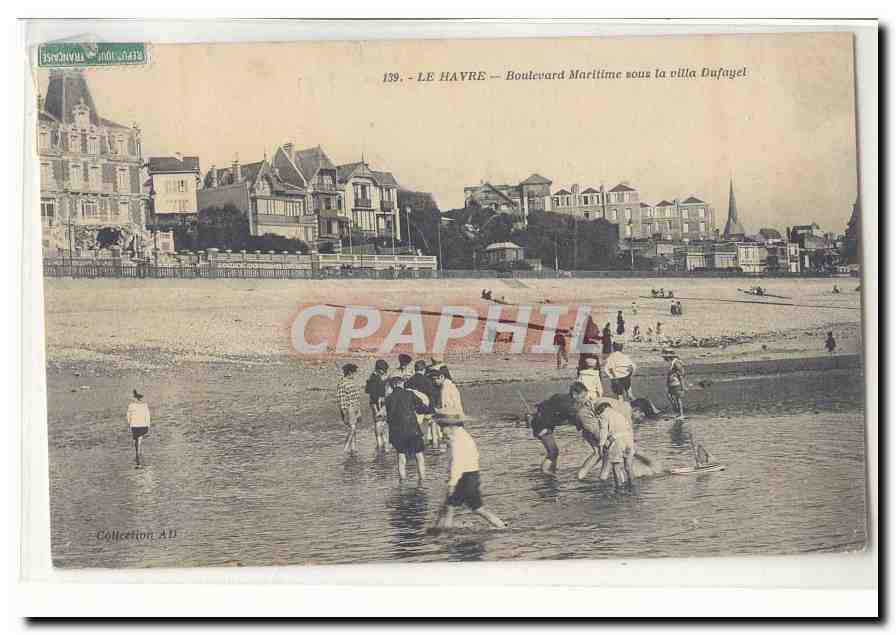 Le Havre CPA boulevard Maritime sous la villa Dufayel