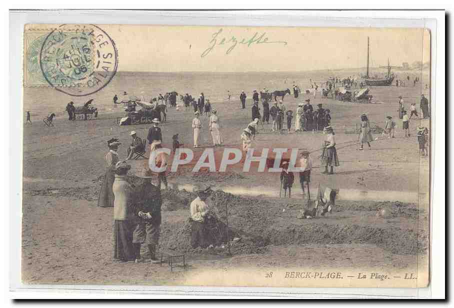 Berck Plage CPA La plage