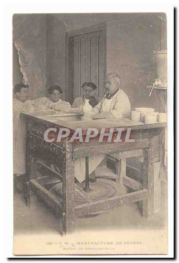Atelier de démonstration — Manufacture de Sèvres — C.M. n°183