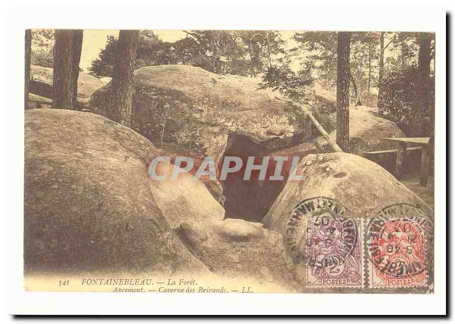 Fontainebleau — Die Forêt — Grotte des Brivands — LL.