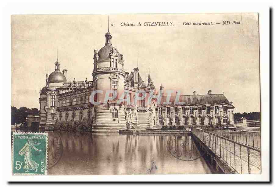 Château de Chantilly — Côté nord-ouest — ND Phot.