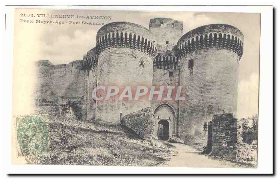 Villeneuve-lès-Avignon — Porte Moyen-Âge - Fort Saint-André — CPAPHIL 2053