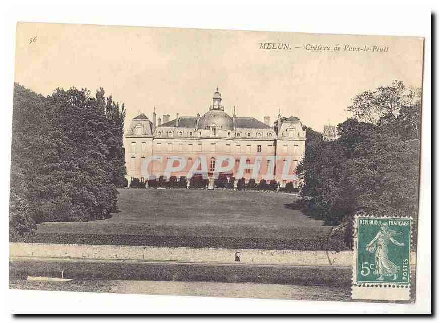 Melun — Château de Vaux-le-Pénil — éditeur CPAPHIL, n° 56
