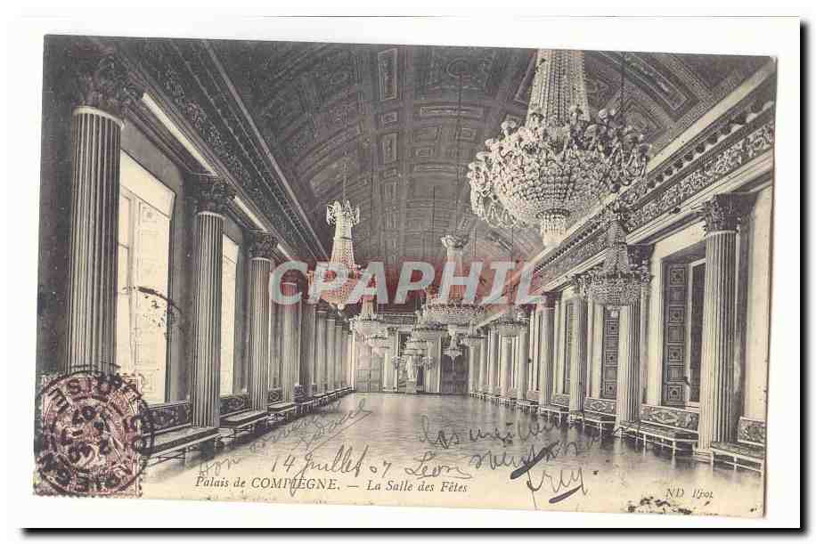 Palais de Compiegne CPA La salle des fetes