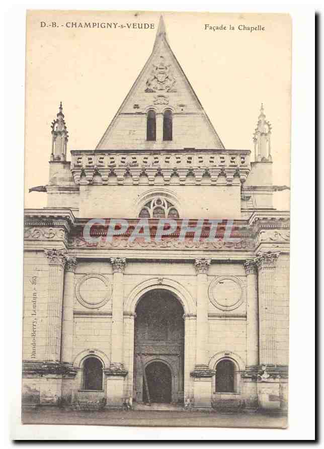 champigny sur veude CPA Facade de la chapelle