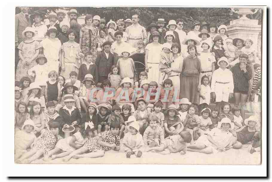 Carte photo plage (enfants plagistes non localisee) TOP