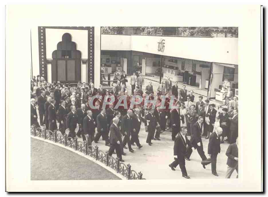 PHOTO Voyage officiel de Mr le President de la Republique a Bordeaux 13 juin 1948 Groupe presidentiel Foire