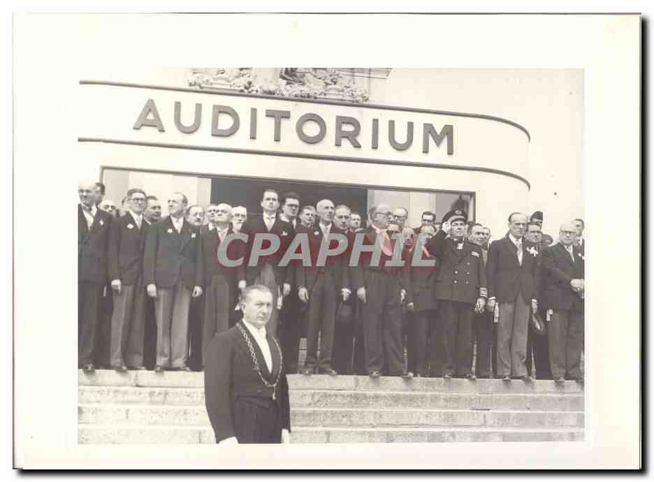 PHOTO Voyage officiel de Mr le President de la Republique a Bordeaux 13 juin 1948 Groupe presidentiel Foire