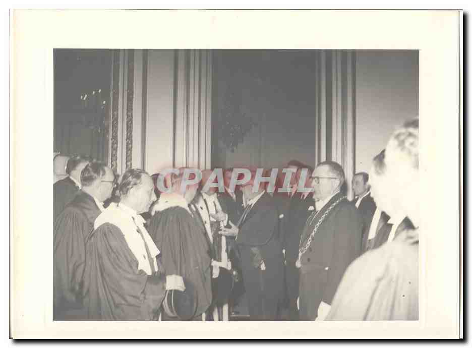 PHOTO Voyage officiel de Mr le President de la Republique a Bordeaux 13 juin 1948 Auriol Corps constitues