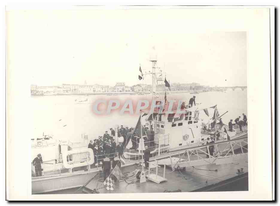 PHOTO Voyage officiel de Mr le President de la Republique a Bordeaux 13 juin 1948 Auriol Vedette bateau