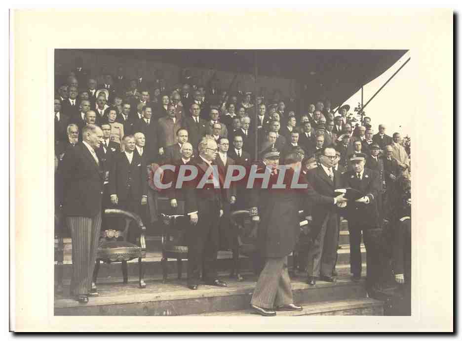 PHOTO Voyage officiel de Mr le President de la Republique en Bretagne 29 et 30 mai 1948 Auriol a Brest Troupes Militaria