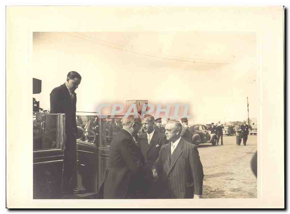 PHOTO Voyage officiel de Mr le President de la Republique en Bretagne 29 et 30 mai 1948 Auriol a Brest Commerce