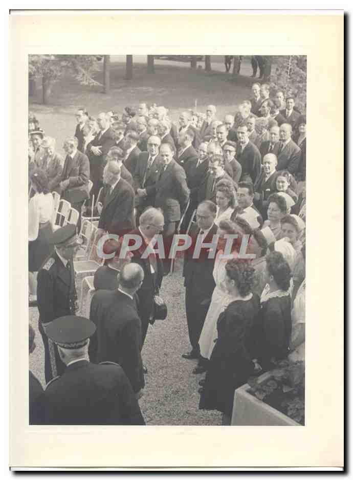 PHOTO Voyage officiel de Mr le President de la Republique Dijon Macon 15 et 16 mai 1948 Auriol Sanatorium Trouhaude