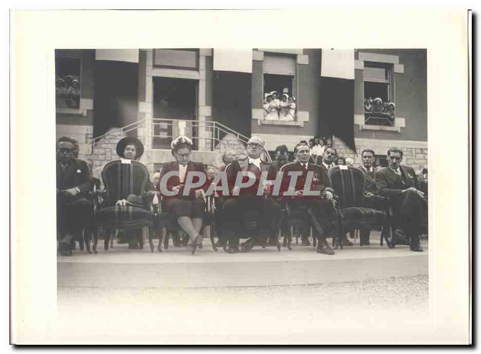 PHOTO Voyage officiel de Mr le President de la Republique Dijon Macon 15 et 16 mai 1948 Auriol a Dijon Trouhaude