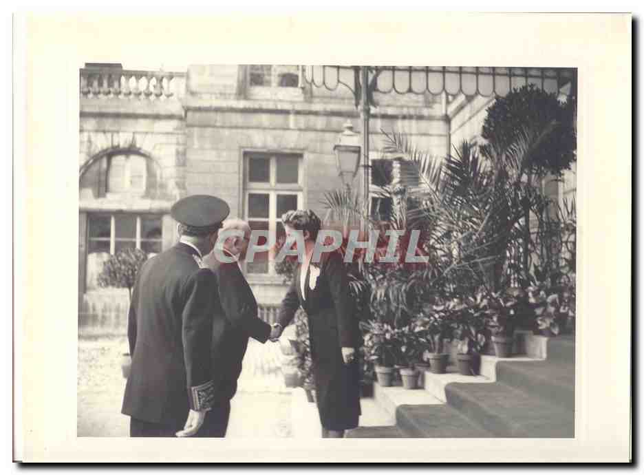 PHOTO Voyage officiel de Mr le President de la Republique Dijon Macon 15 et 16 mai 1948 Auriol a Dijon Prefecture