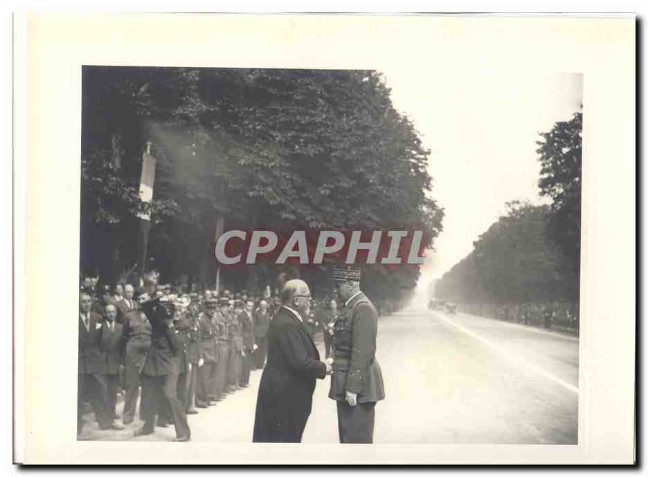 PHOTO Voyage officiel de Mr le President de la Republique Dijon Macon 15 et 16 mai 1948 Auriol a Dijon Pfister