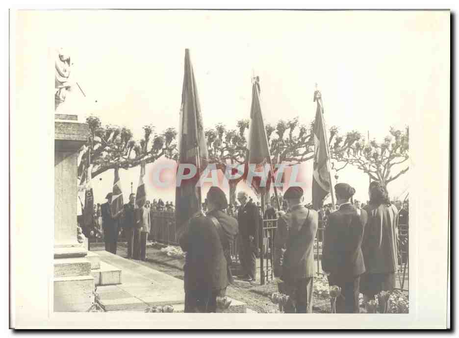 PHOTO Voyage officiel de Mr le President de la Republique en Savoie Mai 1947 Auriol a Evian Guerre