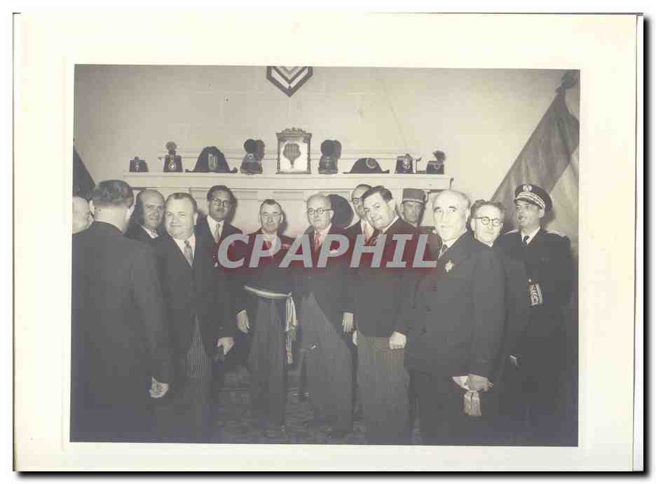 PHOTO Voyage officiel de Mr le President de la Republique en Savoie Mai 1947 Auriol a Thones
