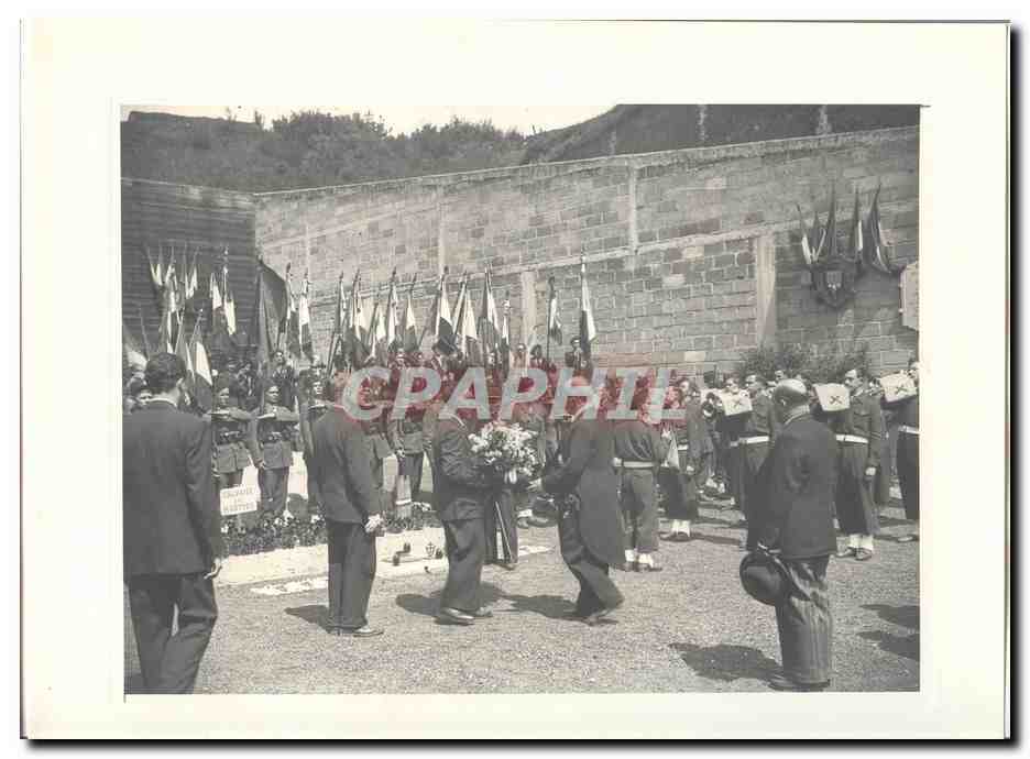 PHOTO Voyage officiel de Mr le President de la Republique Amiens Abbeville 8 Mai 1948 Auriol a Amiens Citadelle