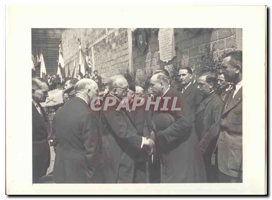 PHOTO Voyage officiel de Mr le President de la Republique Amiens Abbeville 8 Mai 1948 Auriol a Amiens Citadelle