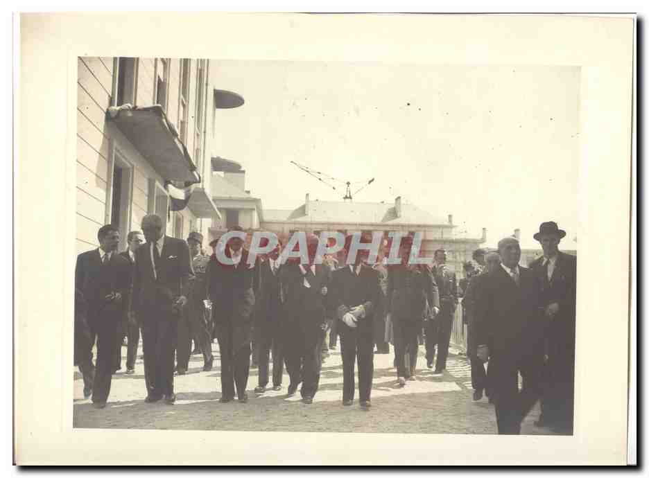 PHOTO Voyage officiel de Mr le President de la Republique Amiens Abbeville 8 Mai 1948 Auriol a Amiens Isai