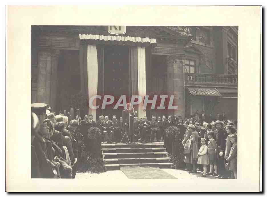 PHOTO Voyage officiel de Mr le President de la Republique Amiens Abbeville 8 Mai 1948 Auriol a Amiens Cirque