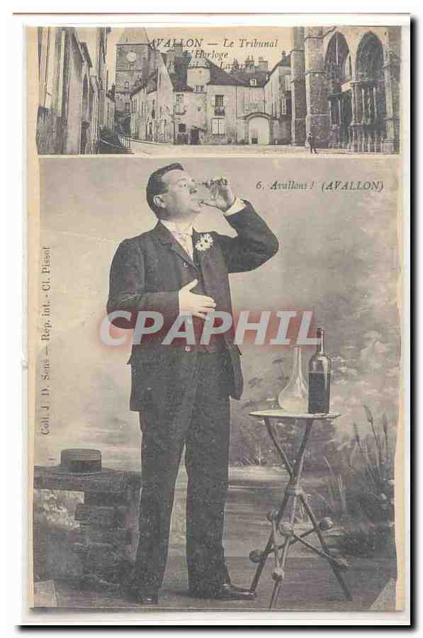 Avallon (Yonne) CPA Avallons (vigne vin)