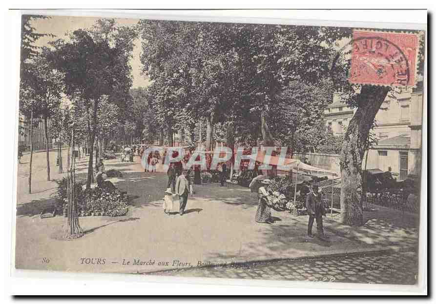 Tours CPA Le marche aux fleurs Boulevard de Beranger