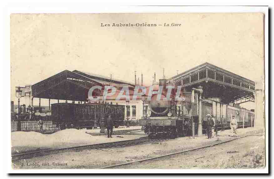 Orleans (Loiret) CPA La gare (TOP gros plan)