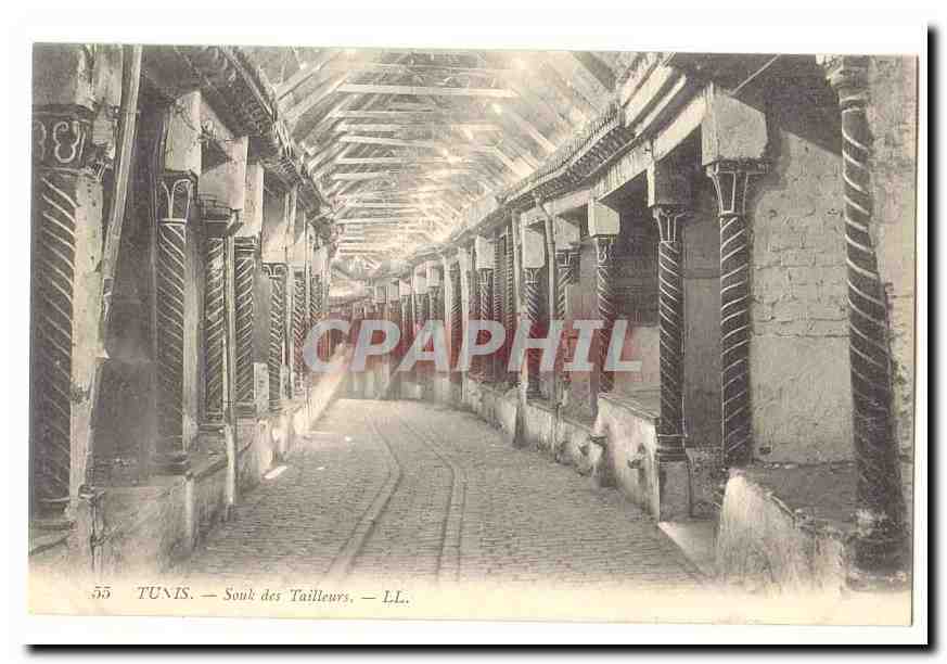 Tunisie CPA Tunis Souk des tailleurs (metiers)