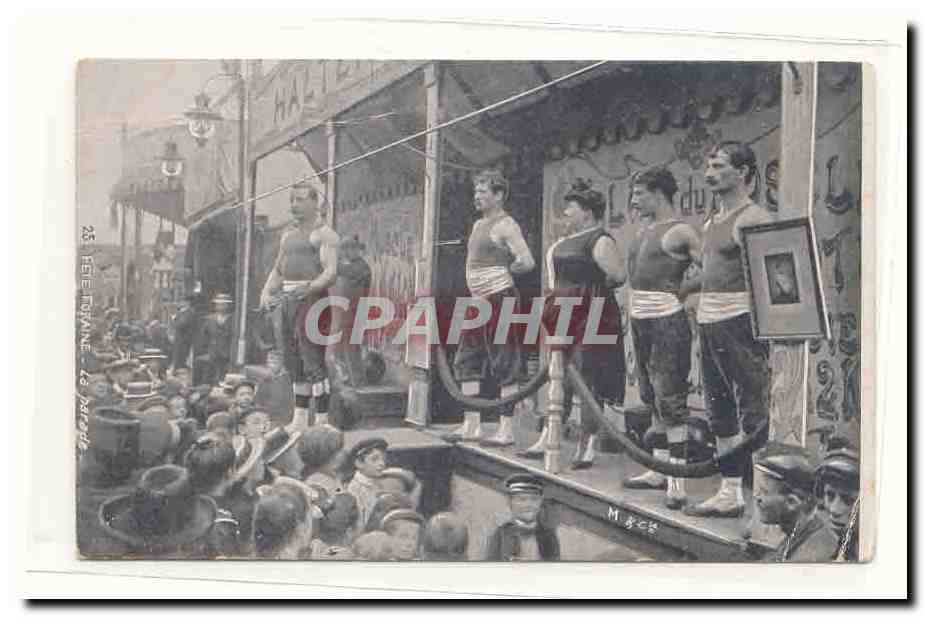 Spectacle de haltérophiles — Halle aux Halteres — Éditeur H. Parrot, n°25
