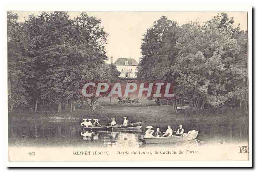 Olivet CPA Bords du Loiret Le chateau du Tartre (bateaux)