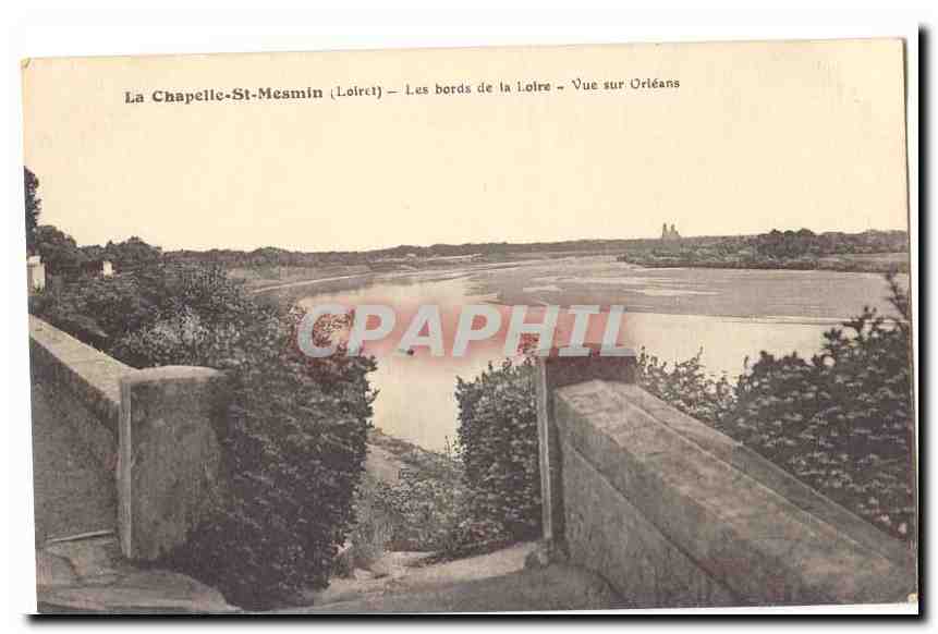 La Chapelle Saint Mesmin CPA Les bords de la Loire Vue sur Orleans