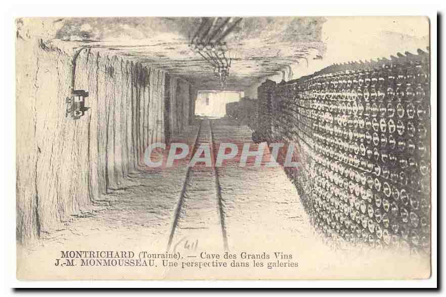 Montrichard CPA Cave des grands vins JM Monmousseau Une perspective dans les galeries