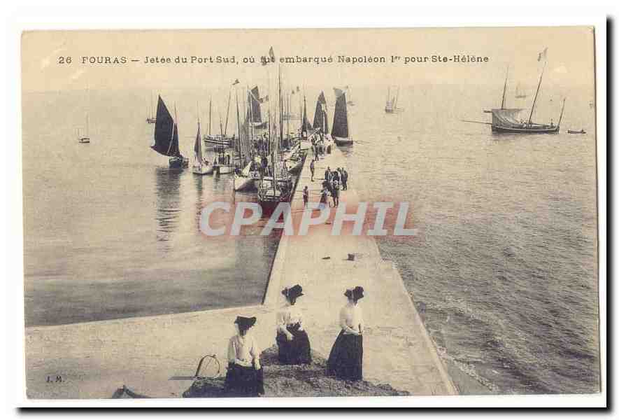 Fouras — Jetée du Port Sud, où fut embarqué Napoléon Ier pour Ste-Hélène