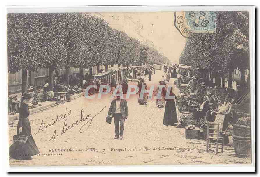 ROCHEFORT-sur-MER — Perspective de la Rue de l'Arondat — Amitié's J. Dirachoz