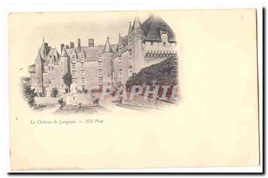CPA Chateau de Langeais (carte precuseur)