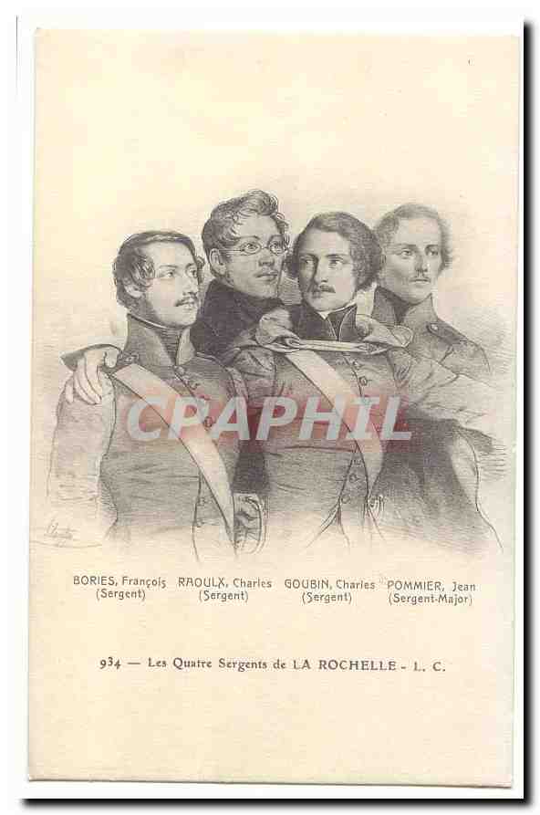 Les Quatre Sergents de LA ROCHELLE — L. C. — n° 934